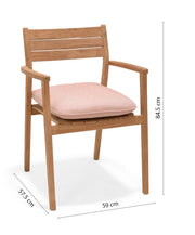 Jade Teak Arm Chair - Quick Ship