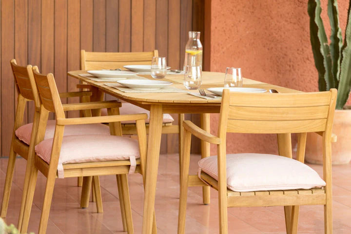 Jade Teak Arm Chair - Quick Ship