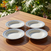 Fine Bone Porcelain Rimmed Bowl - Quick Ship