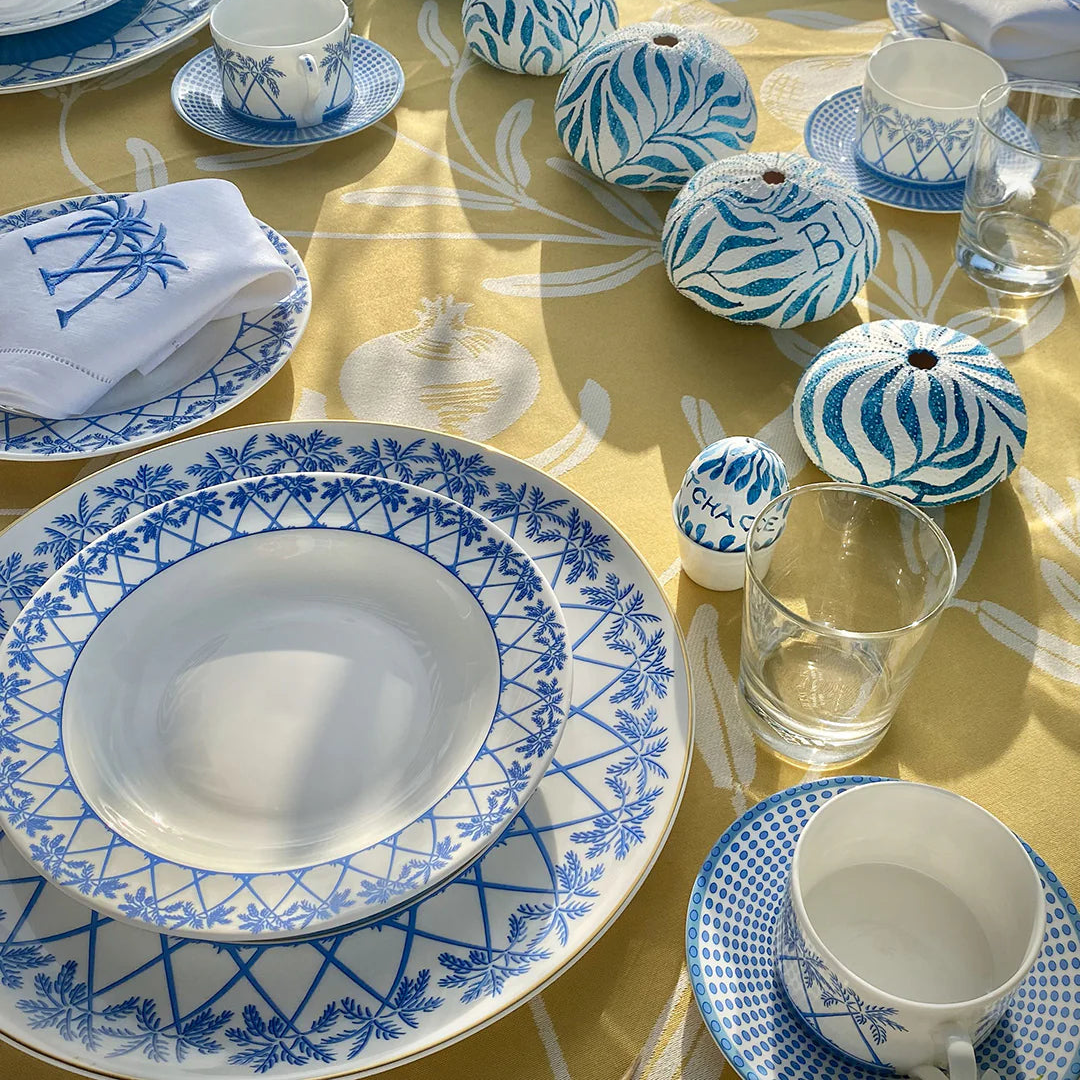 Fine Bone Porcelain Rimmed Bowl - Quick Ship