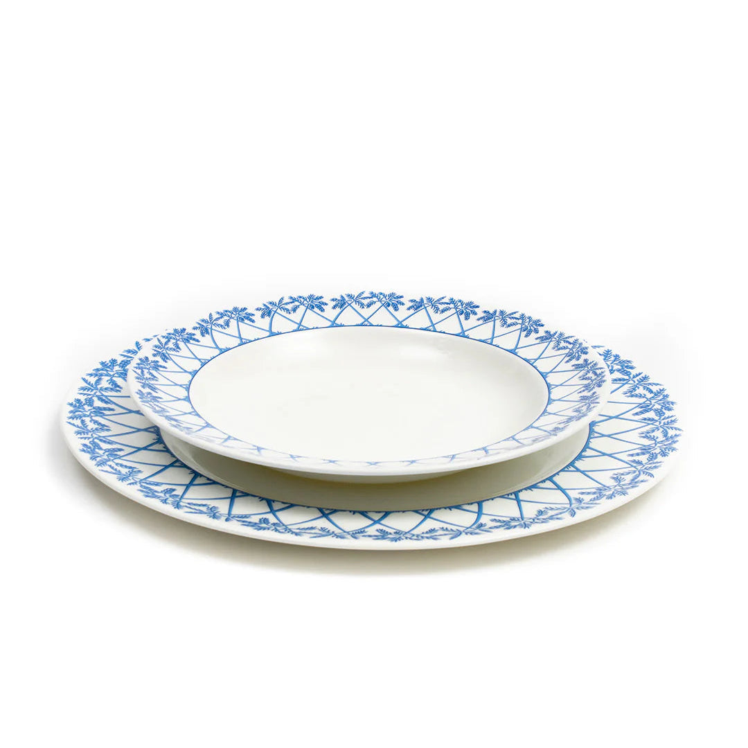 Fine Bone Porcelain Rimmed Bowl - Quick Ship