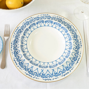 Fine Bone Porcelain Rimmed Bowl - Quick Ship