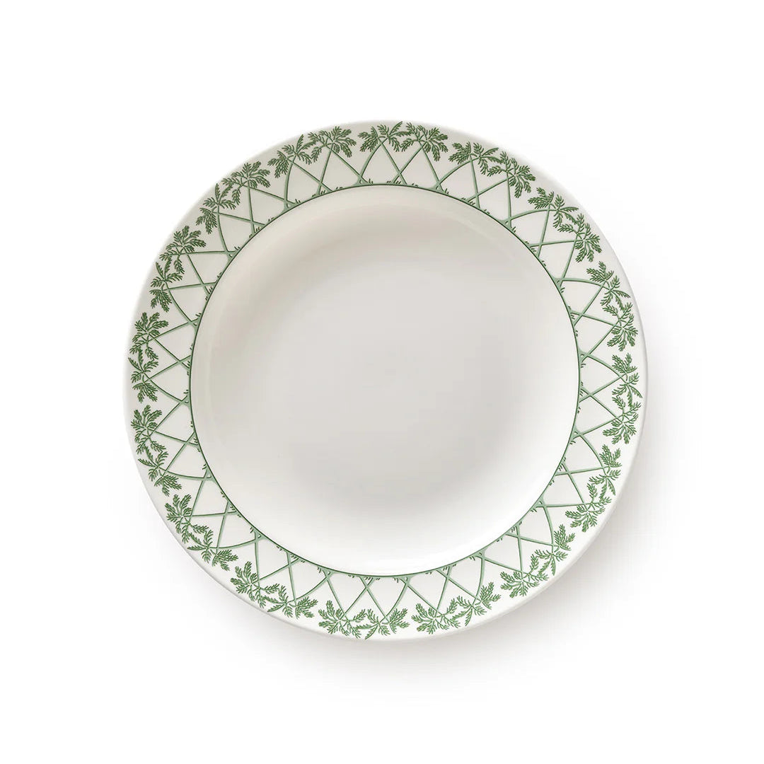 Fine Bone Porcelain Rimmed Bowl - Quick Ship