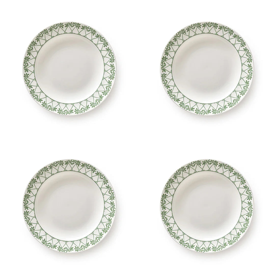 Fine Bone Porcelain Rimmed Bowl - Quick Ship