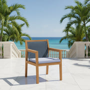 Agate Blue Rope Arm Chair - Quick Ship