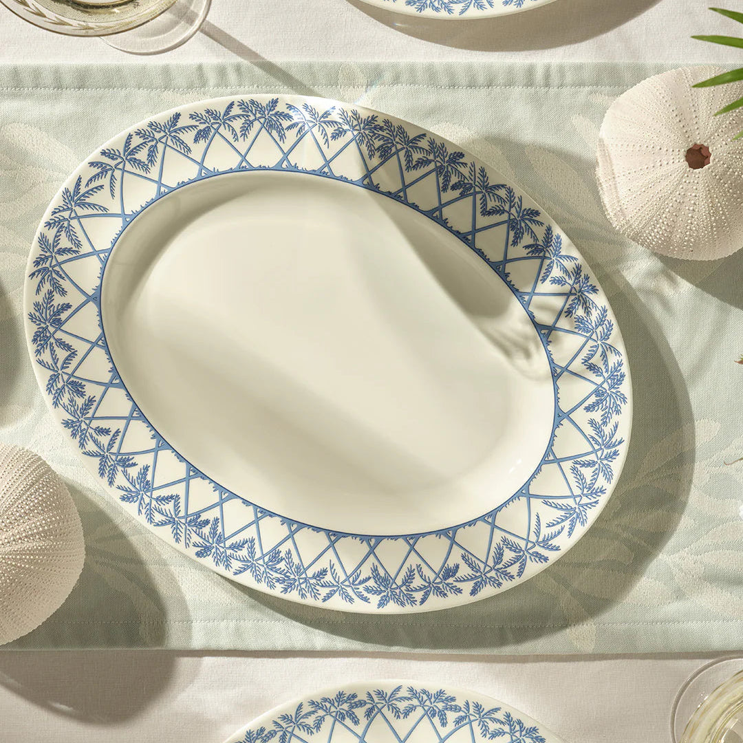 Fine Bone Porcelain Oval Serving Platter - Quick Ship