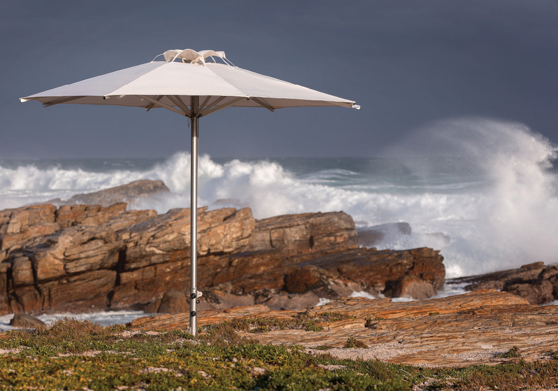 Storm 304 Stainless Steel Parasol (2.5" Pole) w/ Canopy - 11.5ft - QUICK SHIP
