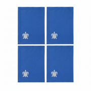 Embroidered Linen Placemats Turtle - Quick Ship